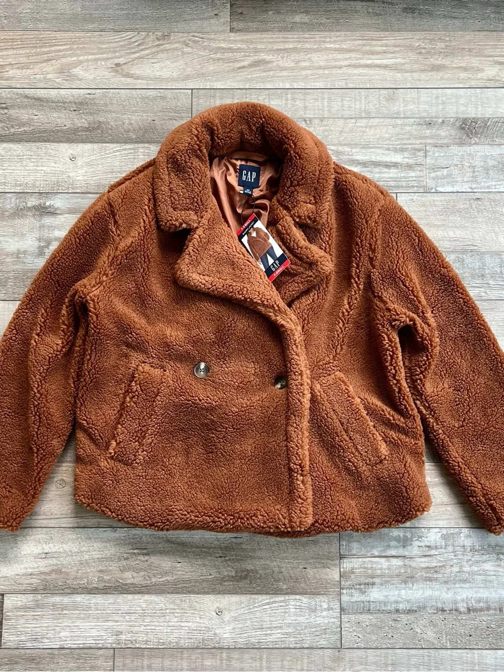 NWT Gap Ladies Sherpa Jacket - Picture 5 of 11